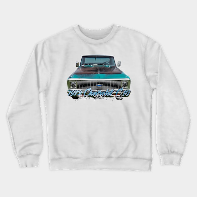 1970 Chevrolet C10 Deluxe Pickup Truck Crewneck Sweatshirt by Gestalt Imagery